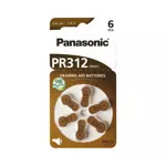 Panasonic Hearing Aid Batteries 1.4V PR312L/6DC 6б