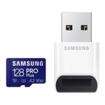 Samsung 128GB MicroSD PRO Plus + Reader