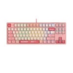 Клавиатура А4tech Bloody Energy Pink S87 розова