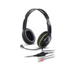 Слушалки Genius HS-400A микрофон черни/зелени