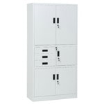 метален шкаф carmen cr-1281 е k - сив