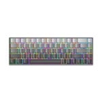 white shark nunchaku red switches grey