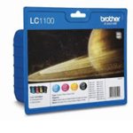 Brother LC-1100BK/C/M/Y VALUE BP Ink Cartridge Sta