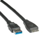 Roline USB micro B(10-pin)(м) - USB A(м)