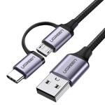 Кабел Ugreen 30875 USB A м to USB C м Micro USB B