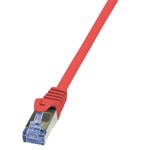 LogiLink S/FTP Cat.6a 0.25m, Red, CQ3014S