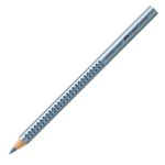 Цветен молив Faber-Castell Jumbo Grip металик син