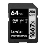 64GB Lexar Professional 1667x LSD64GCB1667