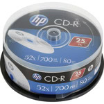 HP CD-R 700Mb 52x 25 бр 0013