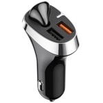 Joyroom Car Charger 2 x USB with Earphone