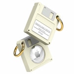 Floppy Disk Case за Apple AirTag бежов