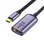 преходник detech usb c m dp m gray