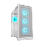 кутия cougar gaming mx230 rgb white cgr-2pc8w-rgb