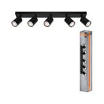 ledvance led spot elemental 5xgu10 black
