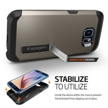 Spigen Tough Armor Case for Galaxy S6 gunmetal