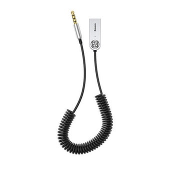 Кабел Baseus USB Wireless Adapter Cable BA01 (CABA01-01), от USB-A(м) към AUX(м), Bluetooth, 1.2m, черен | JAR Computers Baseus USB Wireless Adapter Cable BA01 CABA01-01