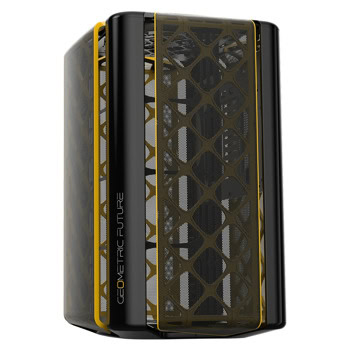 Кутия Geometric Future Model 2 Ark, mATX/Mini-ITX, 1x USB 3.2 Type-C, черна, без захранване | JAR Computers Geometric Future Model Ark Black 1AM2AKBK00101