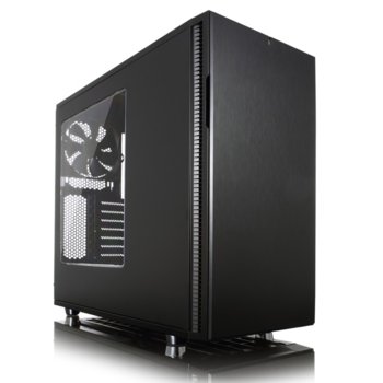 Кутия Fractal Design Define R5 Blackout Edition Window, ATX/Micro-ATX/Mini-ITX, 2x USB 3.0, прозорец, черна, без захранване | JAR Computers Fractal Design Define R5 Blackout Edition Window