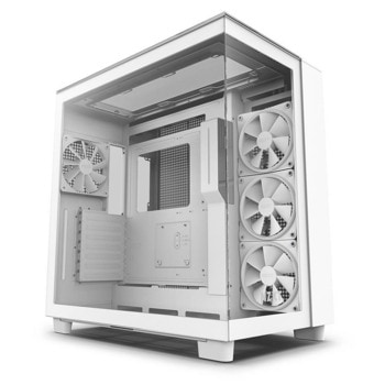 Кутия NZXT H9 Elite, ATX/mATX/Mini-ITX, 1x USB 3.2 Gen 2 Type-C, 2x USB 3.2 Gen 1 Type-A, с прозорец, бяла, без захранване | JAR Computers NZXT H9 Elite White CM-H91EW-01