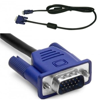 Кабел DeTech, VGA(м) към VGA(м), 3m, черен | JAR Computers DeTech VGA(м) към VGA(м) 3m df18013
