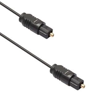 Оптичен кабел DeTech 18355, от Toslink(м) към Toslink(м), 3m, черен | JAR Computers DeTech 18355