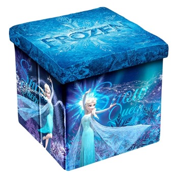 Табуретка Disney Frozen II, до 150кг, текстил, MDF основа, 3в1, сгъваема, синя image