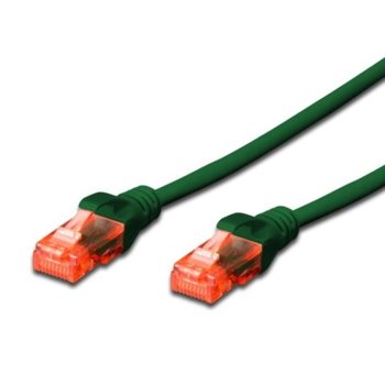 Patch cable Cat.6 3m UTP зелен Assmann