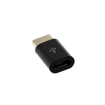 Адаптер Sbox AD.USB-C-B, от Micro USB-B(ж) към USB Type-C(м), черен | JAR Computers Sbox Micro USB to USB Type-C Black