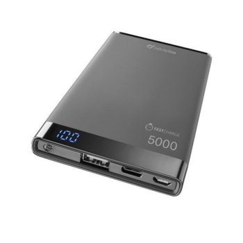 Външна батерия/power bank Manta S, 5000mAh, черна, USB-C | JAR Computers Външна батерия Manta S 5000mAh USB-C