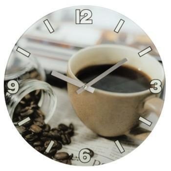 Стенен часовник Hama Coffee