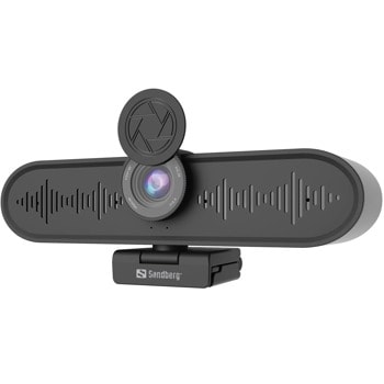 Видеоконферентна камера Sandberg All-in-1 ConfCam 4K 4Mic 134-24, 4K UHD, MJPG/YUY2, 2x вграден високоговорител 2W, USB 3.0, черна image