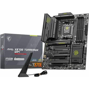 Дънна платка MSI MAG X870E TOMAHAWK WIFI, X870E, AM5, DDR5, PCI-E (USB4&HDMI), 4x SATA 6Gb/s, 4x M.2 slots, 2x USB4, 1x USB 3.2 Gen 2 Type-C, 5GbE LAN, Wi-Fi 7, Bluetooth 5.4, ATX | JAR Computers MSI MAG X870E TOMAHAWK WIFI 911-7E59-002
