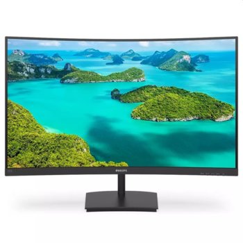 Монитор Philips 271E1SCA, 27" (68.58 cm) VA панел, Full HD, 75Hz, 4ms, 3000:1, 250 cd/m2, HDMI, VGA | JAR Computers Philips 271E1SCA