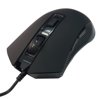 Мишка Jedel GM680, оптична (3200 dpi), USB, черна, гейминг image