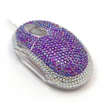 SATZUMA Diamante Mouse лилава