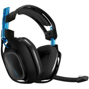 Слушалки Astro A50 Gen 3, безжични, микрофон, за PC и PS4, с Base Station, геймърски, черно/сини | JAR Computers Astro A50 Gen3 with BS for ps4 black/blue