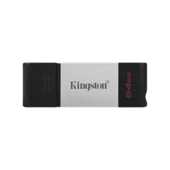 Памет 64GB USB Flash Drive, Kingston DT80, USB 3.2 Gen 1, черна | JAR Computers Kingston 64GB DT80 USB 3.2 Gen 1