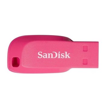 Памет 16GB USB Flash Drive, SanDisk Cruzer Blade, USB 2.0, розов | JAR Computers SanDisk 16GB Cruzer Blade Pink