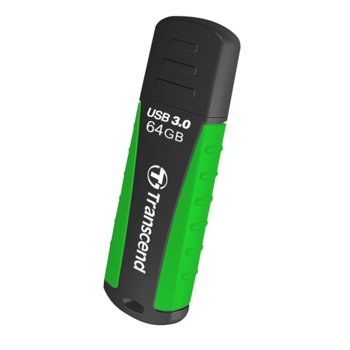 Памет 64GB USB Flash Drive, Transcend JetFlash 810, USB 3.0, черно/зелено | JAR Computers Transcend 64GB JETFLASH 810, USB 3.0
