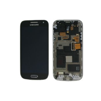 Samsung S4 mini LCD with touch and frame, black