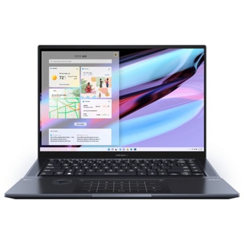 Лаптоп Asus Zenbook Pro 16X OLED UX7602VI-ME951X (90NB10K1-M002W0), четиринадесетядрен Intel Core i9-13900H 2.6/5.4GHz, 16" (40.64cm) 3.2K OLED Touch Display & GF RTX 4070 8GB, (HDMI), 32GB LPDDR5, 2TB SSD NVMe, 2x Thunderbolt 4, Windows 11 Pro | JAR Computers Asus Zenbook Pro 16X OLED UX7602VI-OLED-ME951X