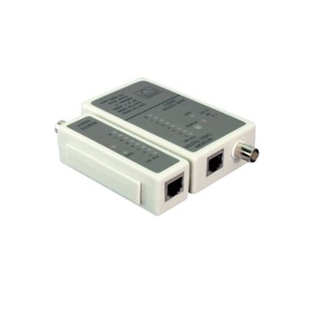 Тестер за кабели LogiLink WZ0011, за RJ11/RJ12/RJ45 и BNC кабели | JAR Computers LogiLink WZ0011 Cable Tester