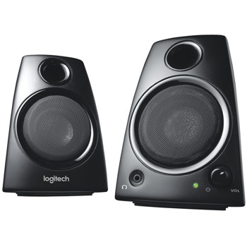 Тонколони Logitech Z130, 2.0, 5W(2 x 2.5W), 3.5 жак, черни | JAR Computers Logitech 2.0 Z130 Speaker