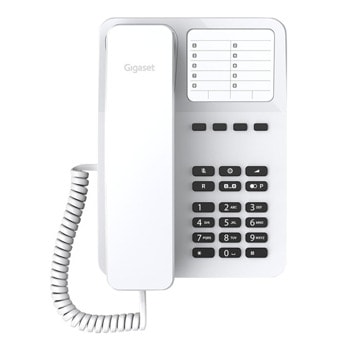 Стационарен телефон Gigaset DESK 400 бял