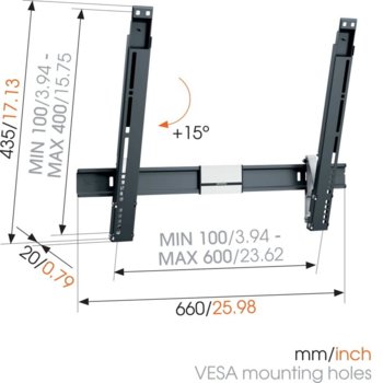 Vogel's THIN 515 стойка за стена LED TV с наклон