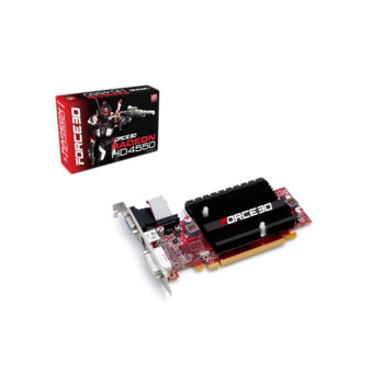 Видео карта ATi HD4550, 512MB, с пасивно охлаждане, PCI-E, DDR3, 64bit, DVI (HDCP), TV Out | JAR Computers ATi HD4550