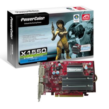 RADEON x1550 SCS 512MB PowerColor 128bit PCI Exp…