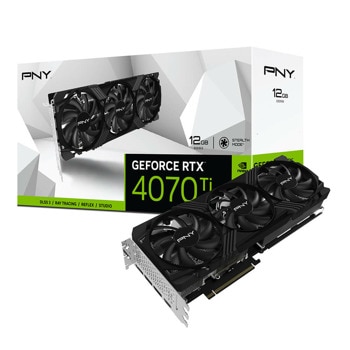 Видео карта Nvidia GF RTX 4070 Ti, 12GB, PNY Verto LED Triple Fan, PCI-E 4.0, GDDR6X, 192-bit, DisplayPort, HDMI | JAR Computers PNY GeForce RTX 4070 Ti 12GB Verto LED Triple Fan