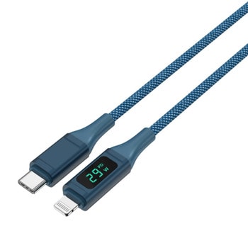 Кабел 4smarts MFI DigitCord 458165, от USB C(м) към Lightning(м), 1.5m, 29W, син | JAR Computers 4smarts MFI DigitCord 458165