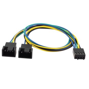 Захранващ кабел Noctua 4pin към 1x 4pin/1x 3pin, Y-Split PWM, 0.1м | JAR Computers Noctua Fan splitter 10cm Y-Split PWM